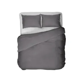 Housse de couette Kayori Saya Cotton Satin - Anthracite