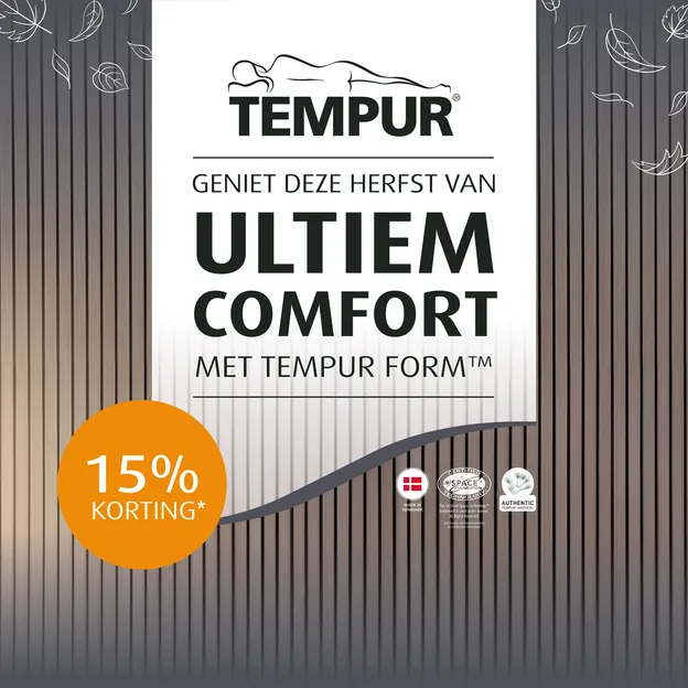 Tempur Form -15% actie