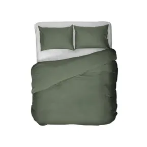 Housse de couette Kayori Saya Cotton Satin - Vert foncé