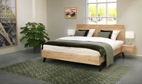 Oak & Steel Diamant Bed